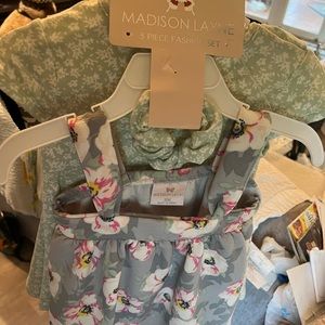 Madison layne 3 piece set 2 dresses and a headband nwt so cute